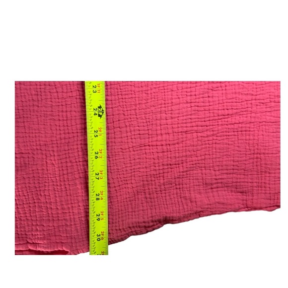 Ali Miles Womens 3X Tunic Top Pink Black Trim Gauzy Spring Summer Lagenlook - Picture 10 of 16